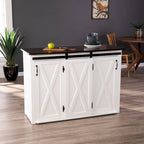  Livendale White Kitchen Island w/ Storage