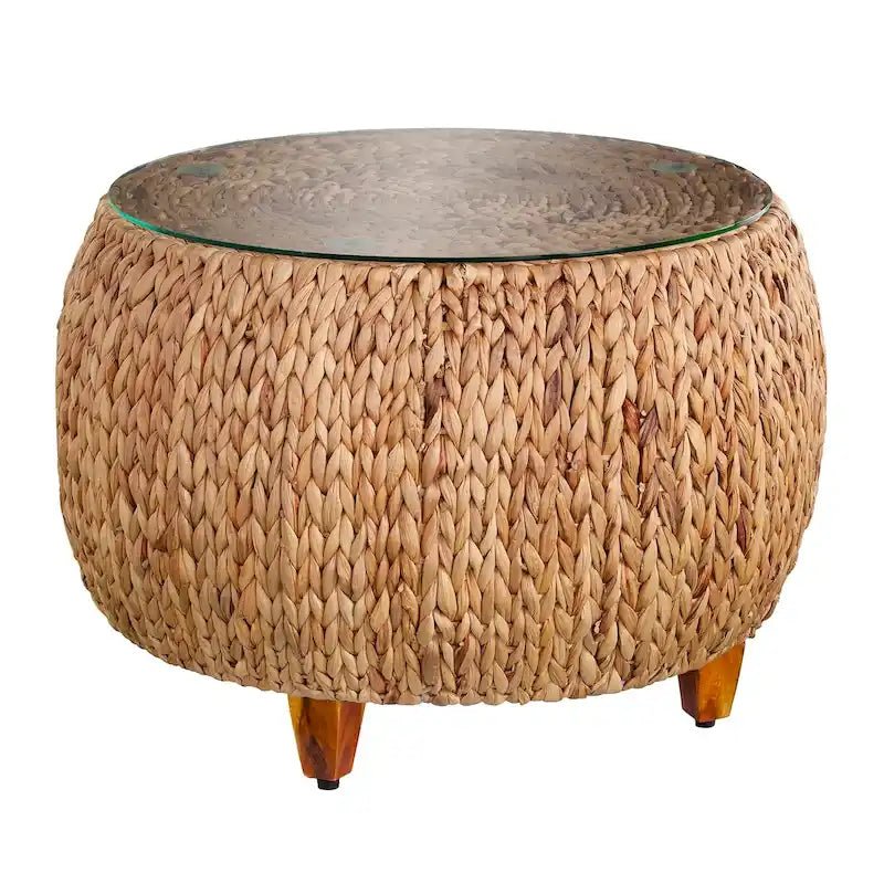  Terraza Round Water Hyacinth Coffee Table