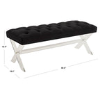 Panca capitonné in acrilico - 122 cm L x 46 cm P x 46 cm H - 122Lx46Px46H
