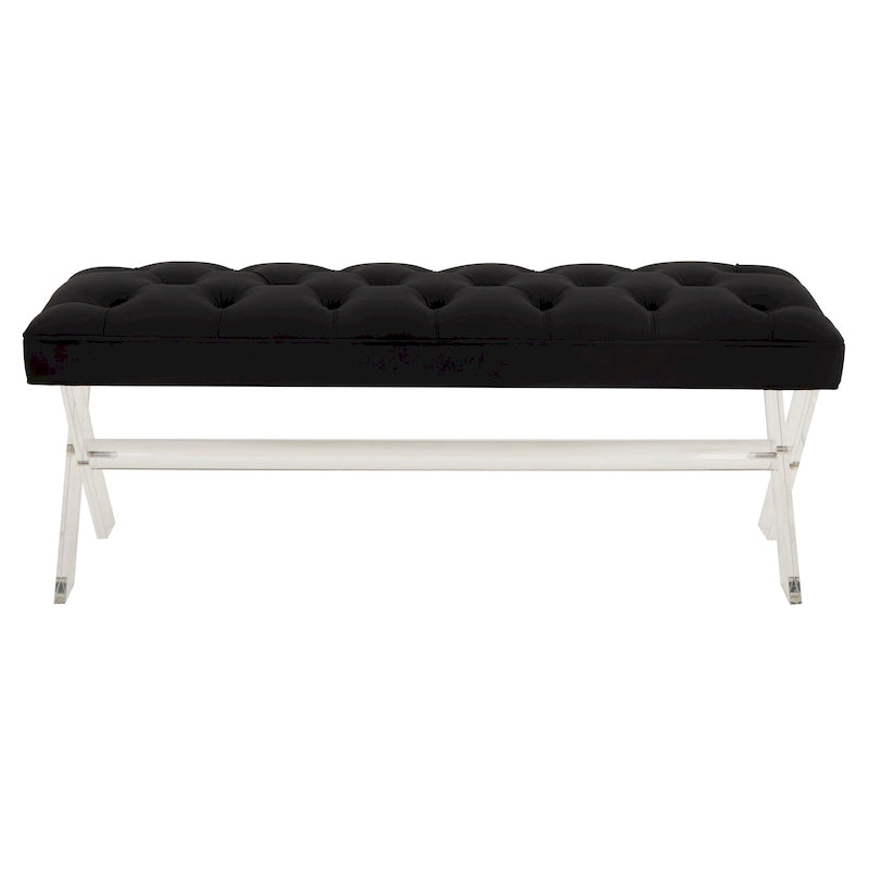 Panca capitonné in acrilico - 122 cm L x 46 cm P x 46 cm H - 122Lx46Px46H