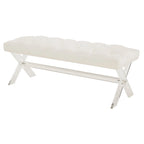 Panca capitonné in acrilico - 122 cm L x 46 cm P x 46 cm H - 122Lx46Px46H