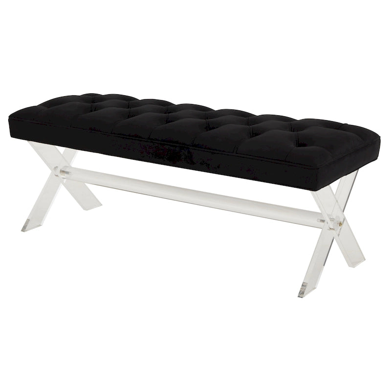 Panca capitonné in acrilico - 122 cm L x 46 cm P x 46 cm H - 122Lx46Px46H