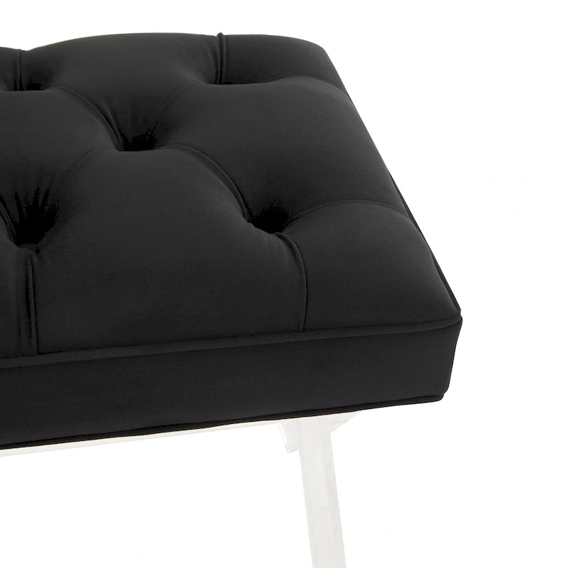 Panca capitonné in acrilico - 122 cm L x 46 cm P x 46 cm H - 122Lx46Px46H