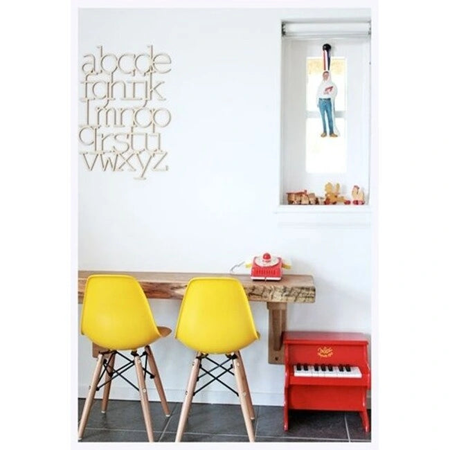 Set di 2 sedie Eiffel di design in plastica con gambe in legno massello, stile retrò, sedia da pranzo con guscio sagomato, sedia da hotel con tassello per cucina, camera da letto, lavoro