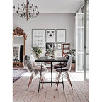 Set di 2 sedie Eiffel di design in plastica con gambe in legno massello, stile retrò, sedia da pranzo con guscio sagomato, sedia da hotel con tassello per cucina, camera da letto, lavoro
