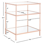 Tavolino d'appoggio a 3 ripiani - 22 L x 18 P x 27 A - 22Lx18Px27A