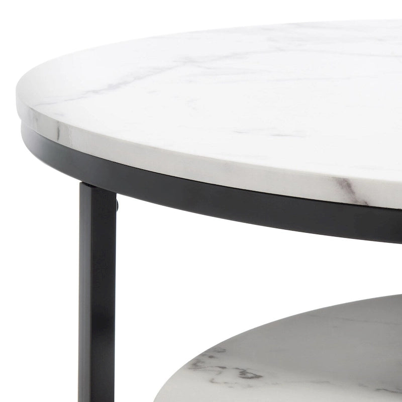 2 Round Nesting Coffee Table - 43 L x 36 D x 18 H - 32Wx32Dx18H