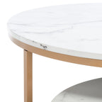 2 Round Nesting Coffee Table - 43 L x 36 D x 18 H - 32Wx32Dx18H
