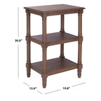 Tavolino d'appoggio a 3 ripiani - 19,8 L x 15 P x 30 A - 20Lx15Px30A