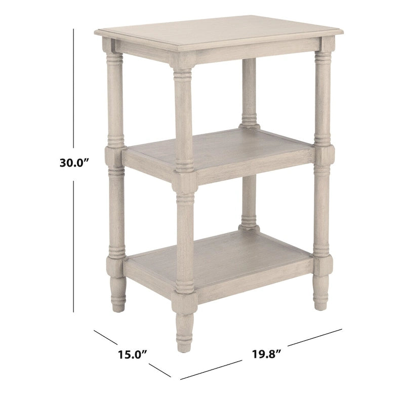 Tavolino d'appoggio a 3 ripiani - 19,8 L x 15 P x 30 A - 20Lx15Px30A