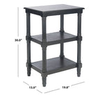 Tavolino d'appoggio a 3 ripiani - 19,8 L x 15 P x 30 A - 20Lx15Px30A