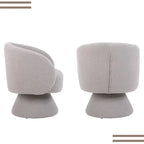 Poltrona girevole imbottita (set da 2)