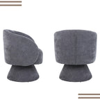 Poltrona girevole imbottita (set da 2)