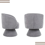Poltrona girevole imbottita (set da 2)
