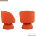 Poltrona girevole imbottita (set da 2)