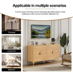 Madia Credenza Contenitore con Quattro Ante Ripiani Regolabili Mobile Contenitore Mobile Bar Caffè
