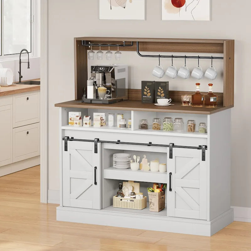 Mobile per caffetteria in stile rustico - 15,1P x 47,2L x 51,5A