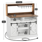 Mobile per caffetteria in stile rustico - 15,1P x 47,2L x 51,5A
