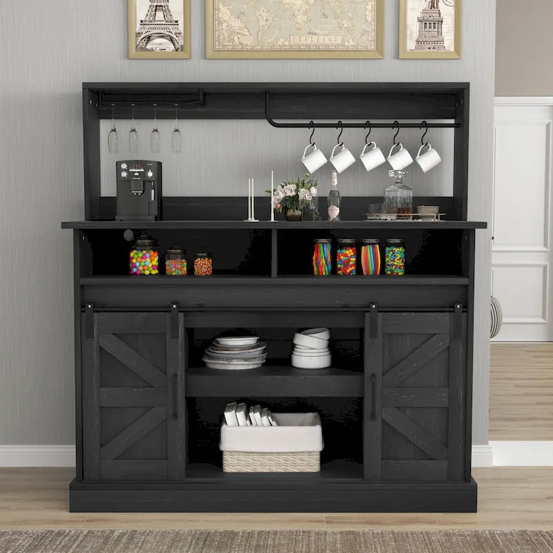 Mobile per caffetteria in stile rustico - 15,1P x 47,2L x 51,5A