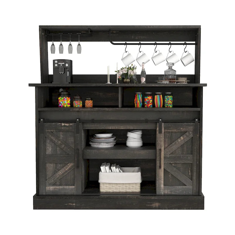 Mobile per caffetteria in stile rustico - 15,1P x 47,2L x 51,5A