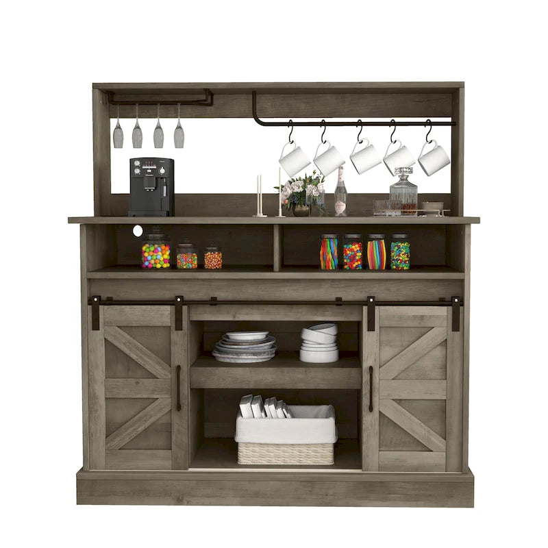 Mobile per caffetteria in stile rustico - 15,1P x 47,2L x 51,5A