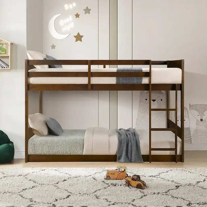 Letto a castello singolo su singolo a basso profilo