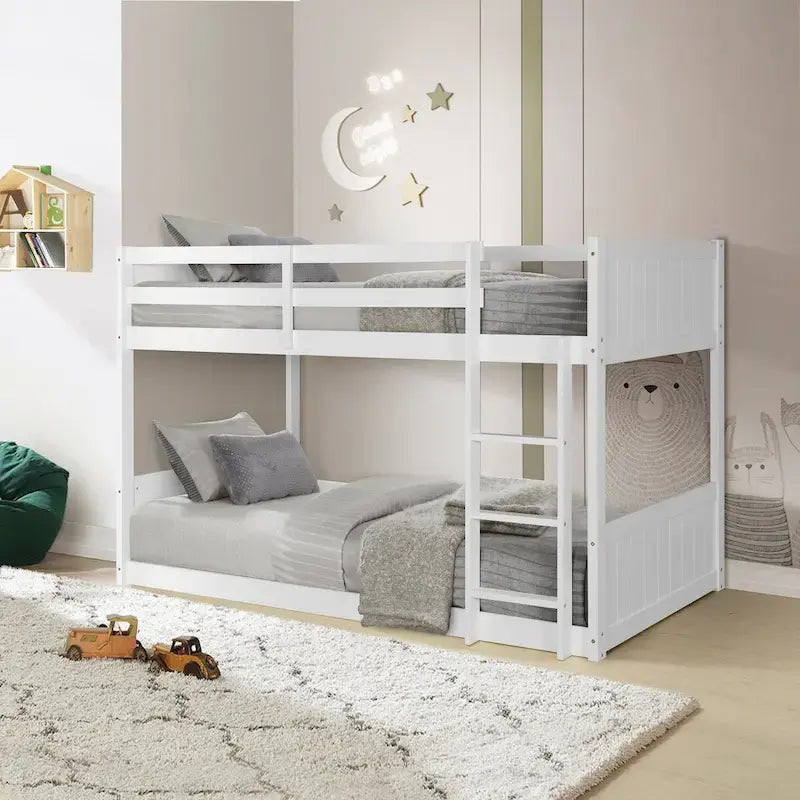 Letto a castello singolo su singolo a basso profilo